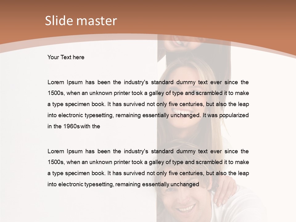 People Blank Smile PowerPoint Template