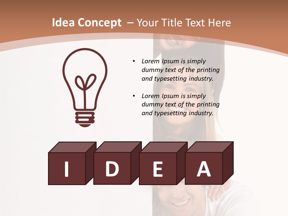 People Blank Smile PowerPoint Template