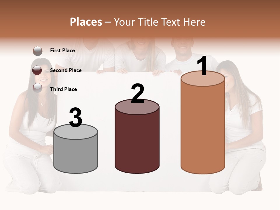 Cheerful Poster People PowerPoint Template