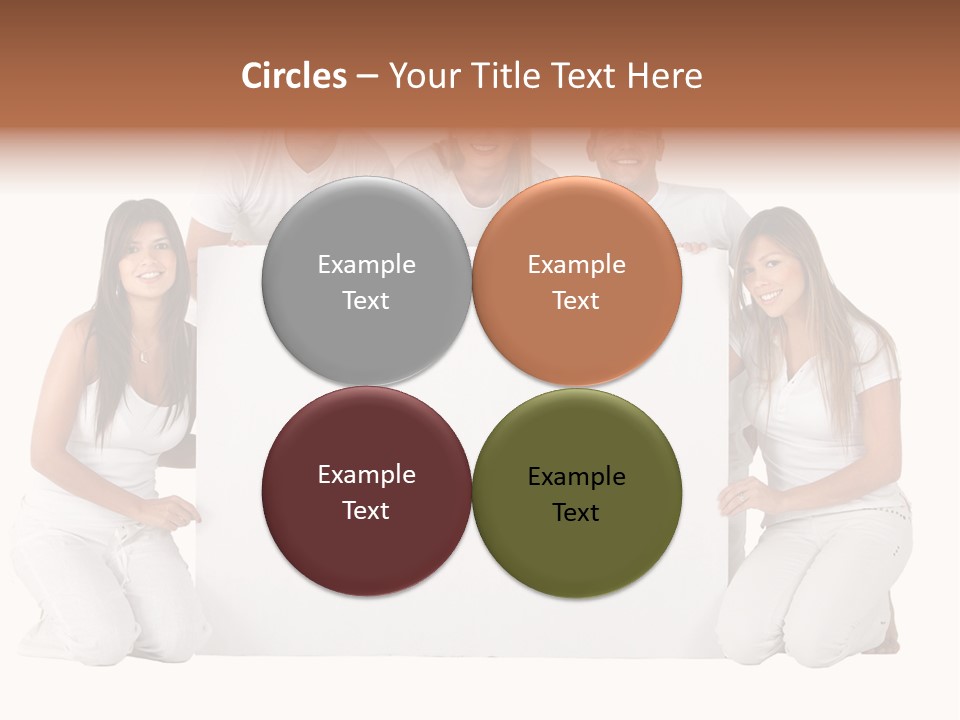 Cheerful Poster People PowerPoint Template