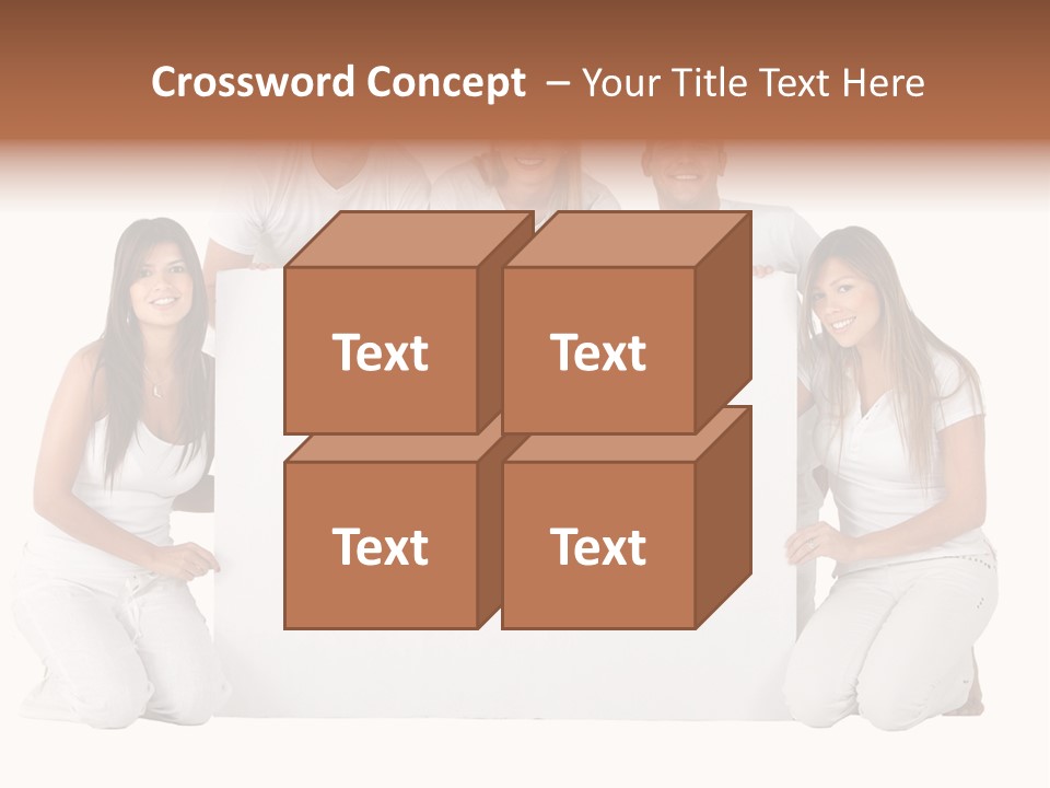 Cheerful Poster People PowerPoint Template