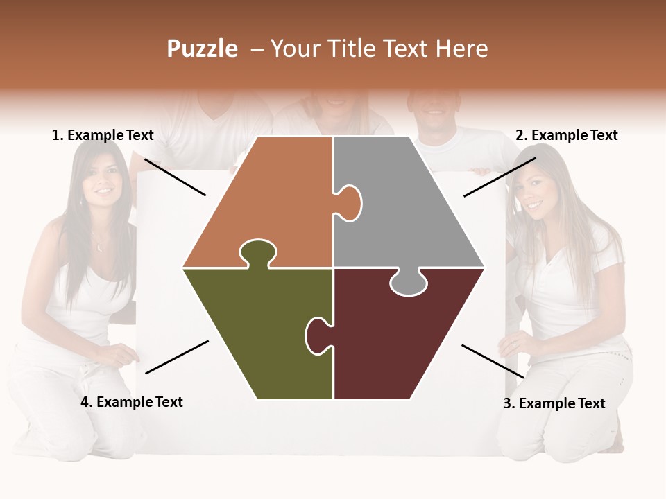 Cheerful Poster People PowerPoint Template