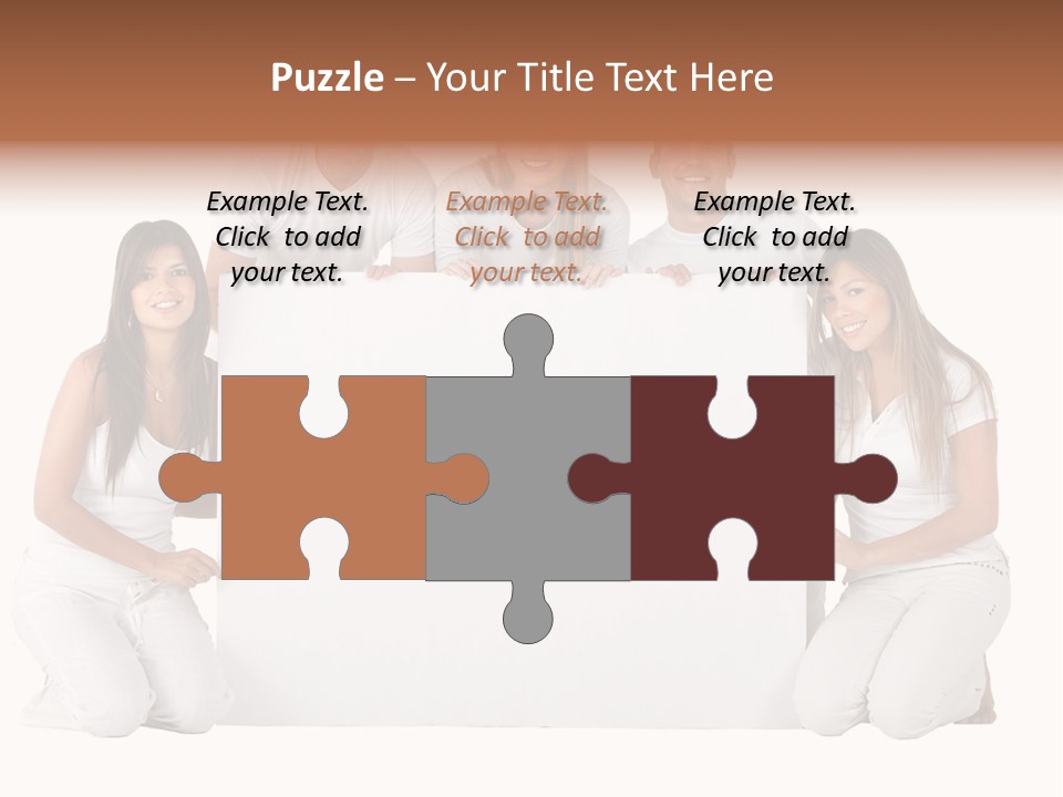 Cheerful Poster People PowerPoint Template