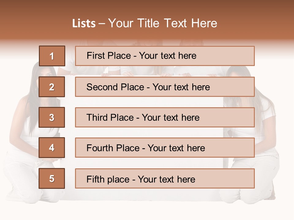 Cheerful Poster People PowerPoint Template