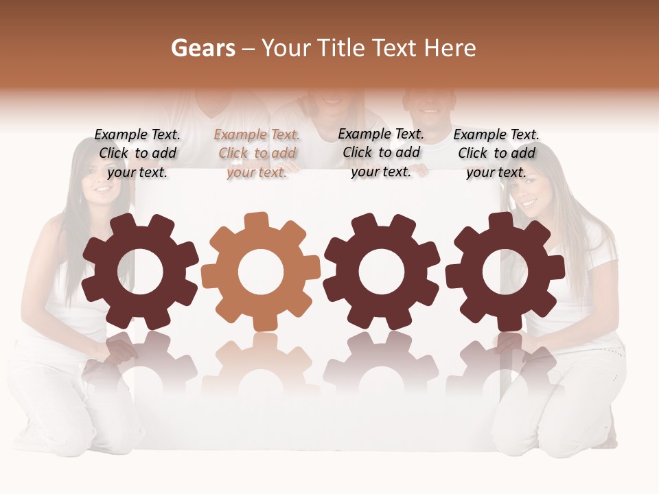 Cheerful Poster People PowerPoint Template