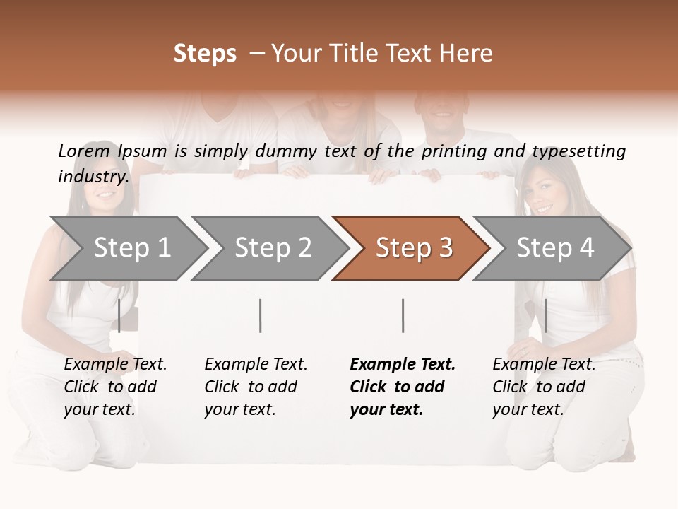 Cheerful Poster People PowerPoint Template