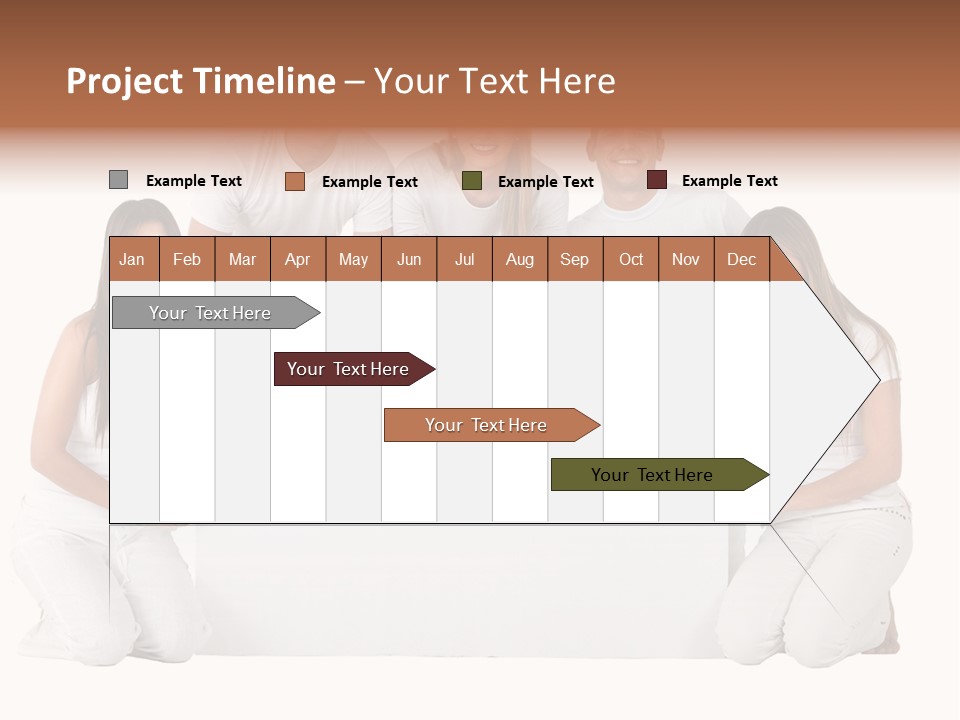 Cheerful Poster People PowerPoint Template