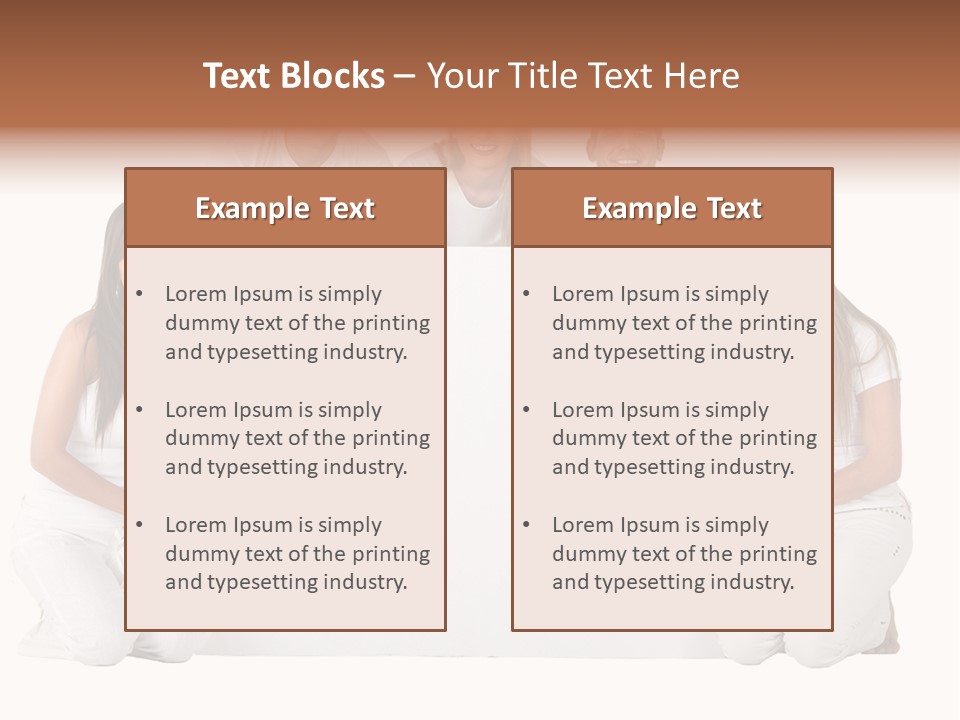 Cheerful Poster People PowerPoint Template