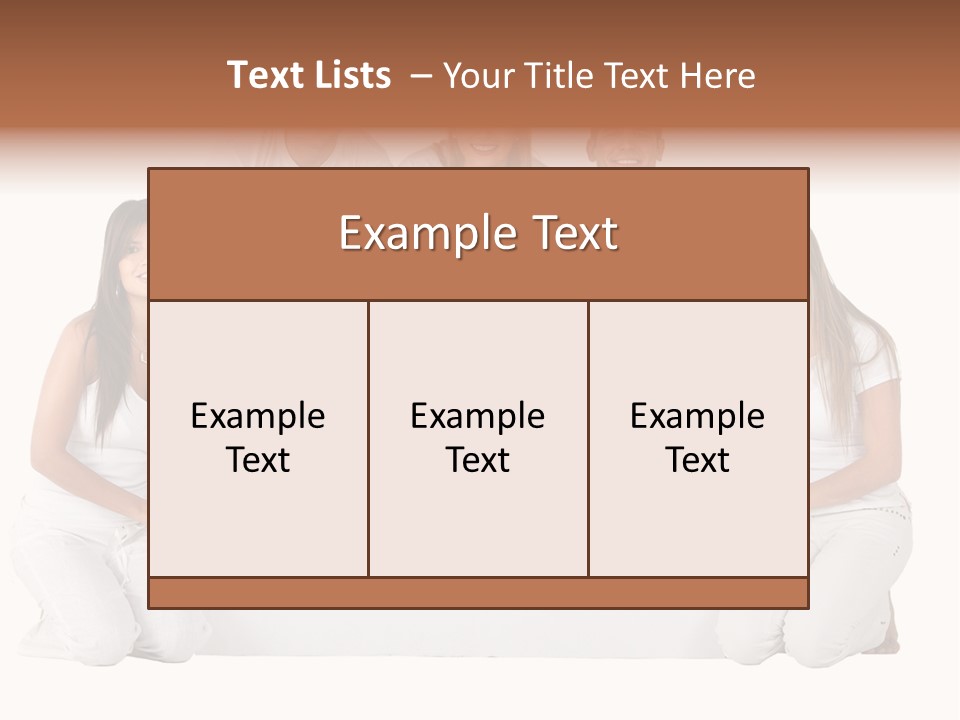Cheerful Poster People PowerPoint Template