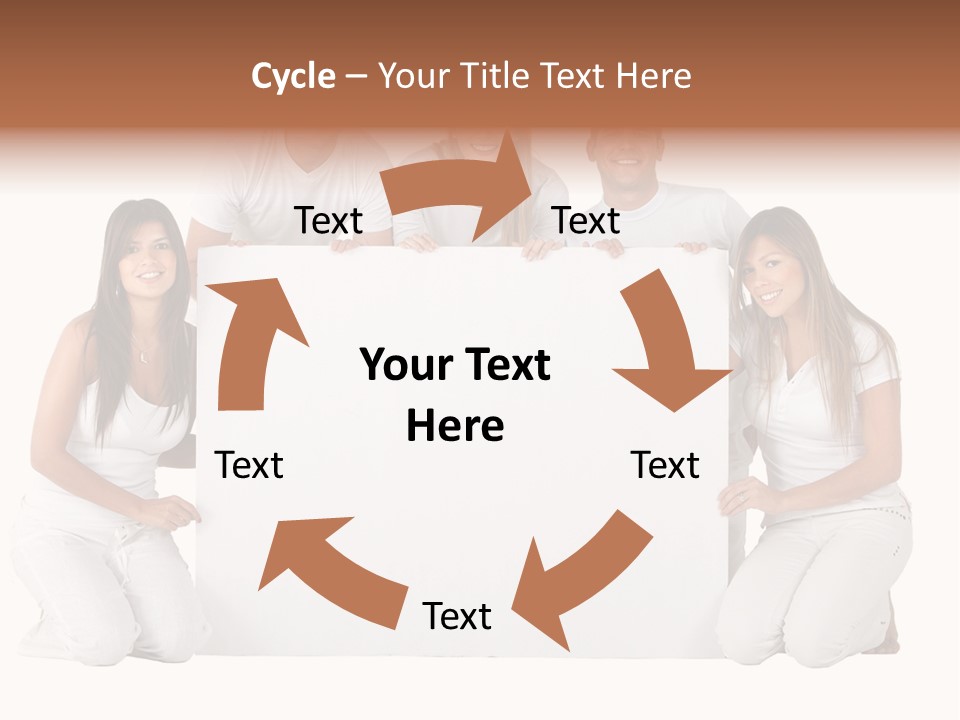 Cheerful Poster People PowerPoint Template