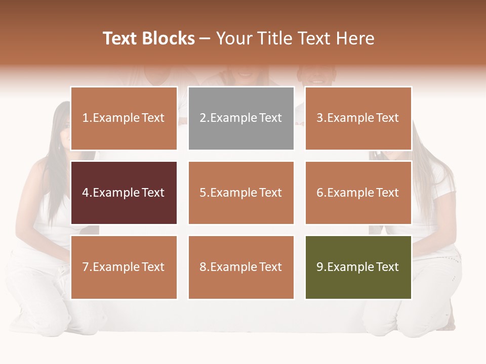 Cheerful Poster People PowerPoint Template