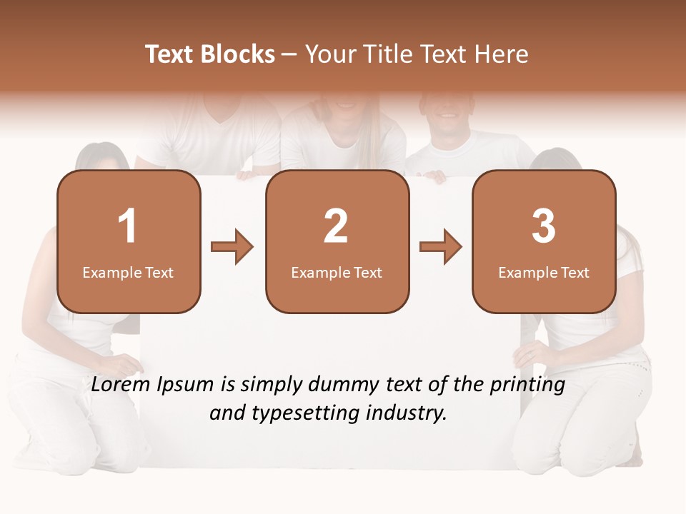 Cheerful Poster People PowerPoint Template