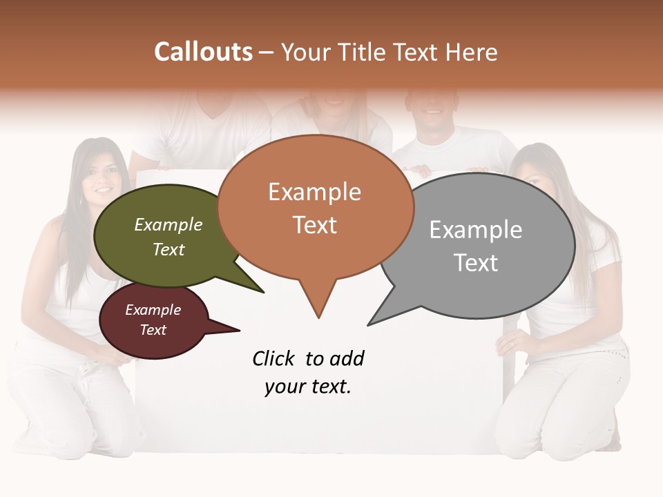 Cheerful Poster People PowerPoint Template