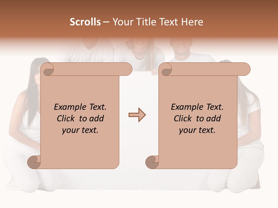 Cheerful Poster People PowerPoint Template