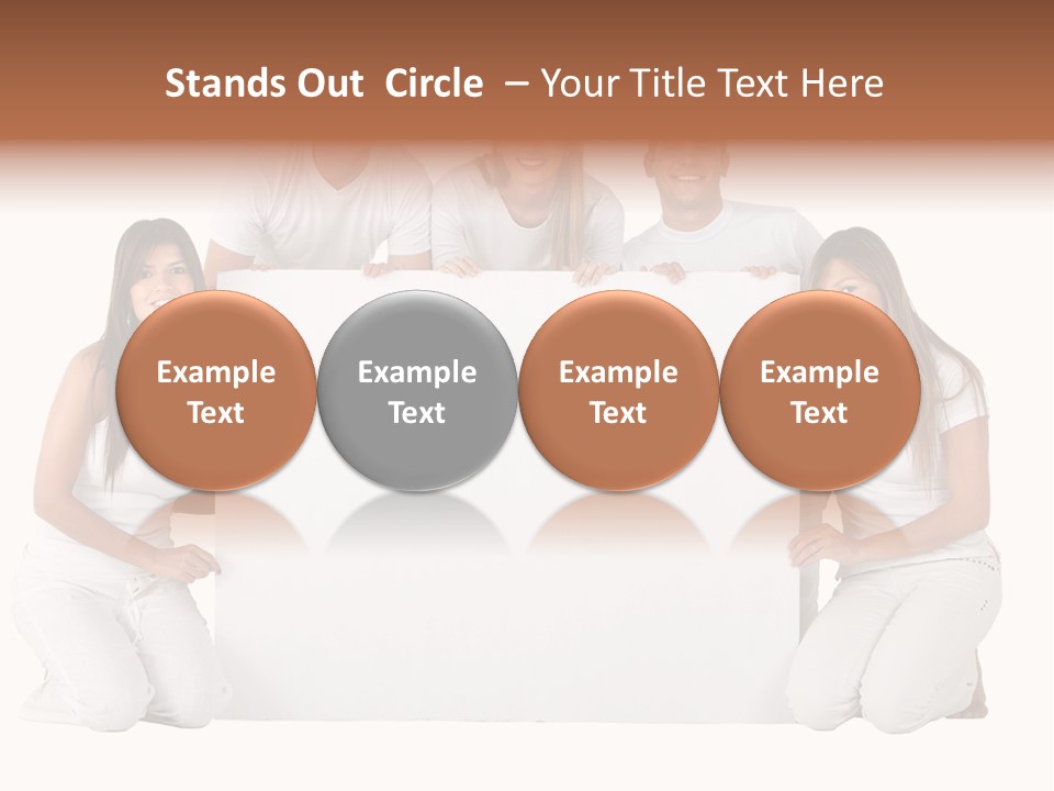 Cheerful Poster People PowerPoint Template