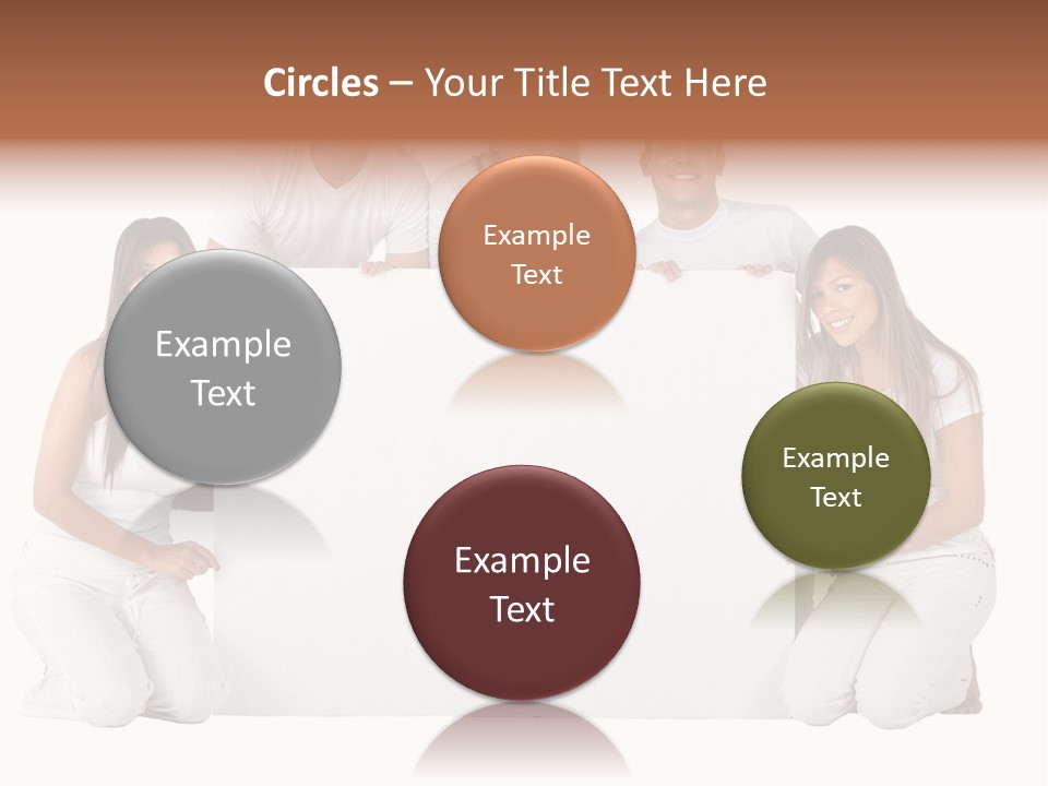 Cheerful Poster People PowerPoint Template