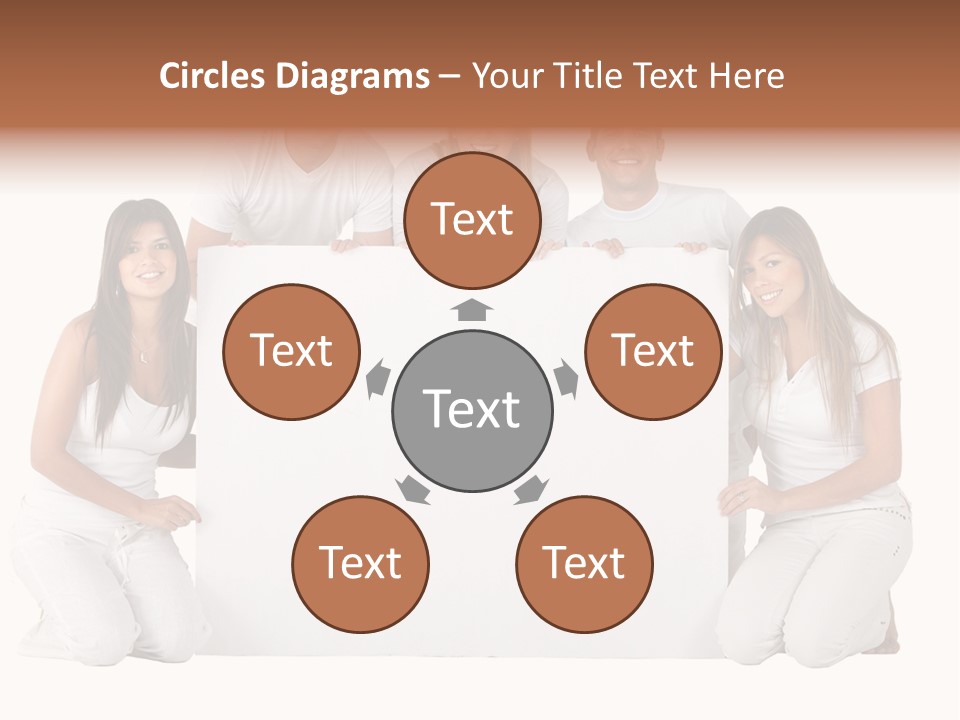 Cheerful Poster People PowerPoint Template