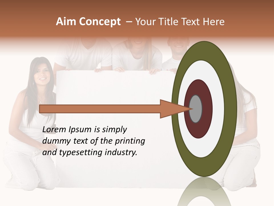 Cheerful Poster People PowerPoint Template