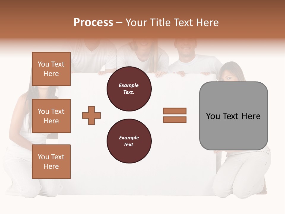 Cheerful Poster People PowerPoint Template