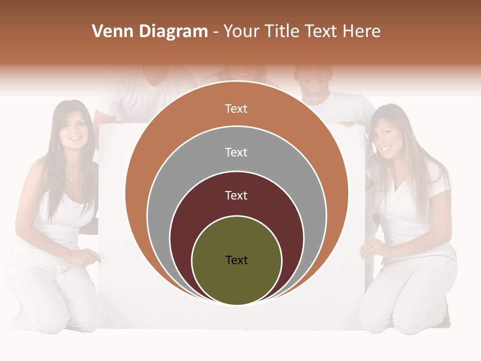 Cheerful Poster People PowerPoint Template