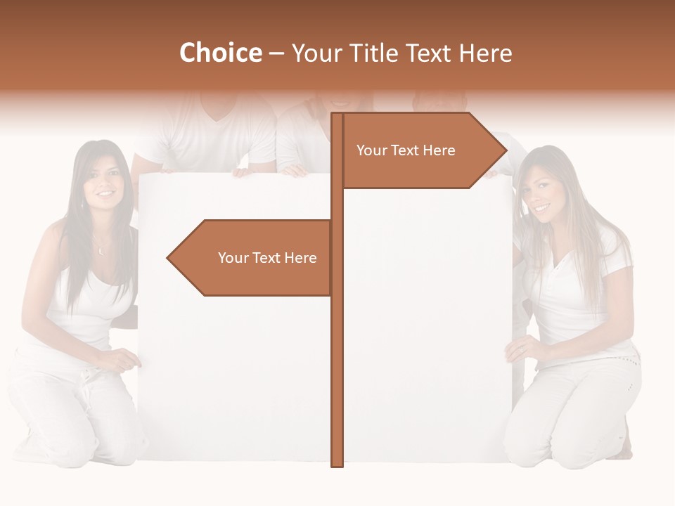 Cheerful Poster People PowerPoint Template