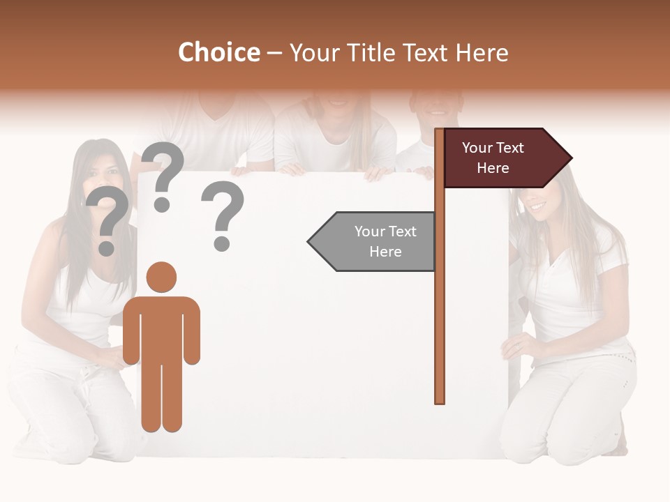 Cheerful Poster People PowerPoint Template