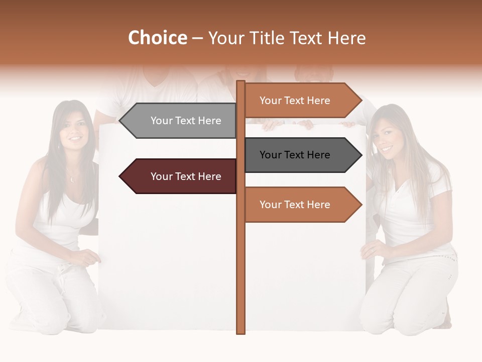 Cheerful Poster People PowerPoint Template