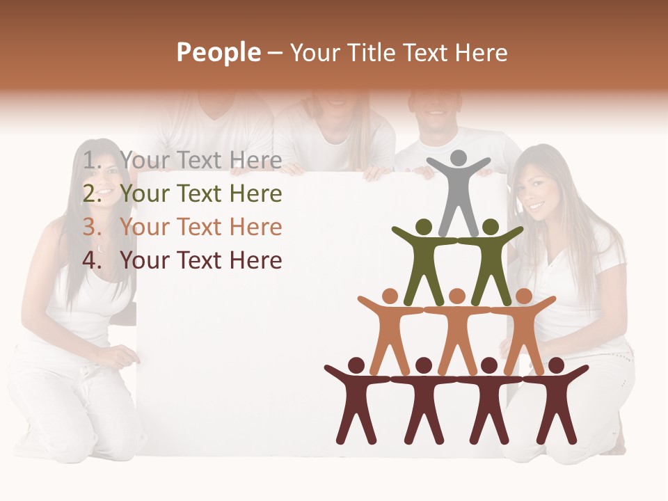 Cheerful Poster People PowerPoint Template