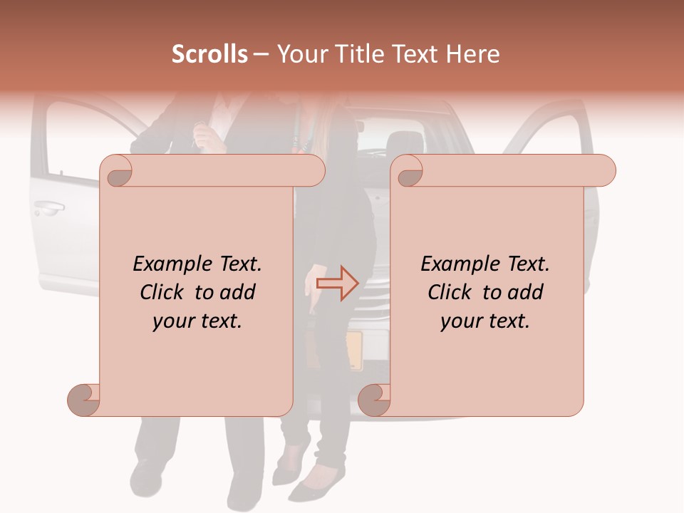 Girl Colleagues Partnership PowerPoint Template