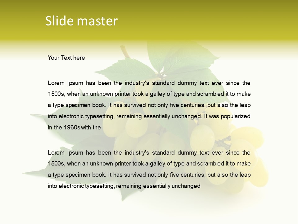 Sweet Food Isolated PowerPoint Template