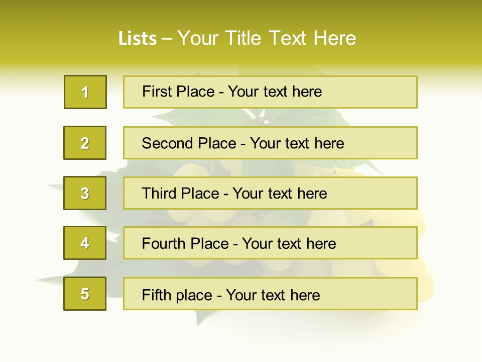 Sweet Food Isolated PowerPoint Template