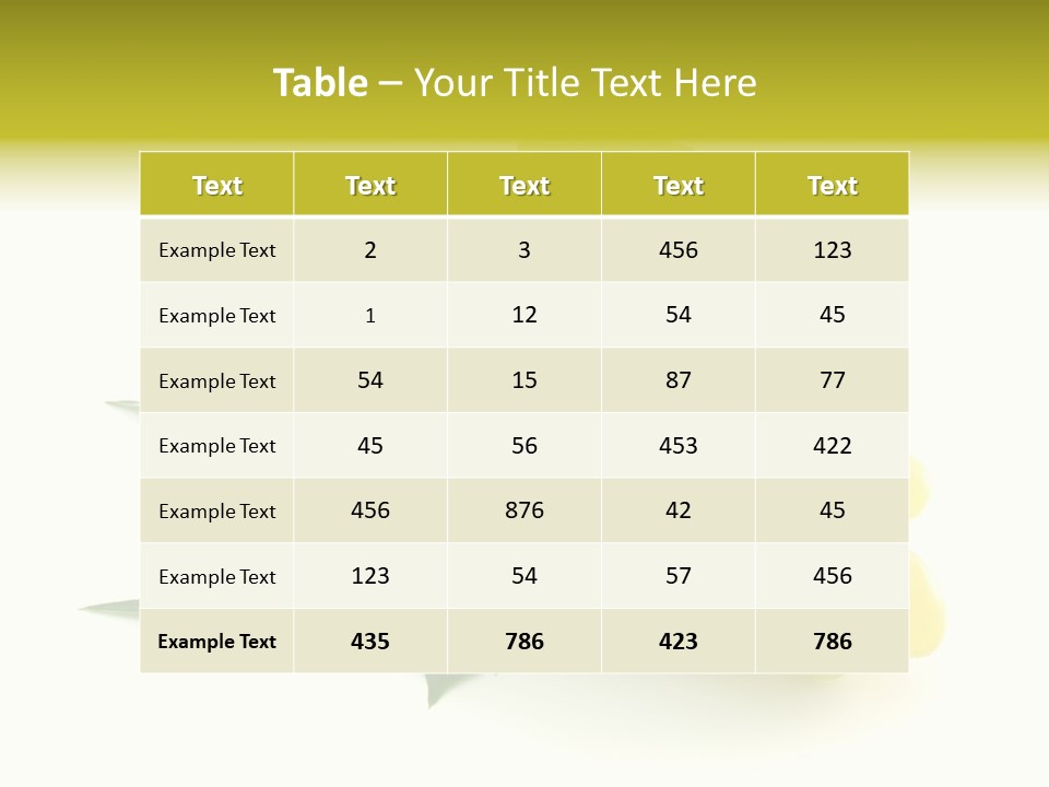 Sweet Food Isolated PowerPoint Template