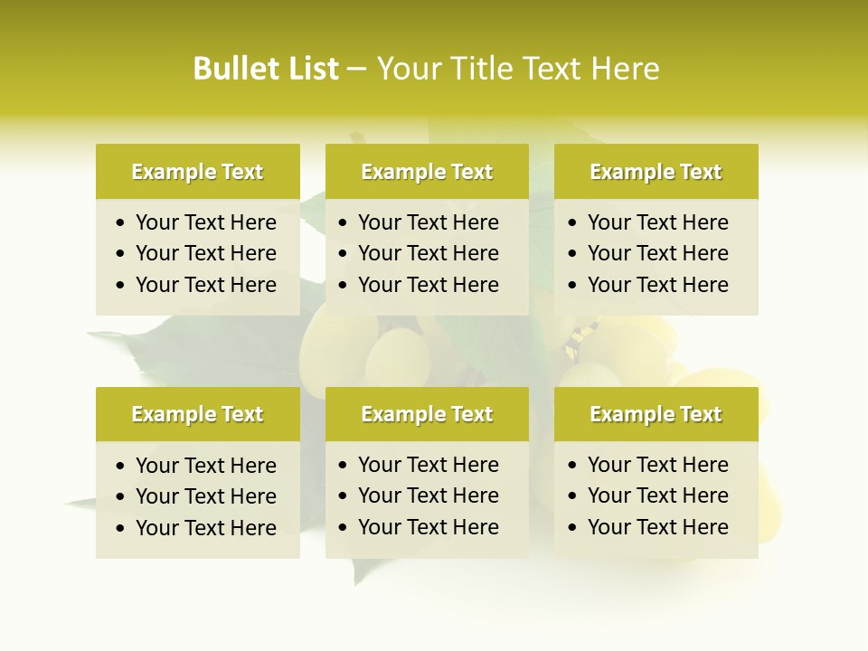 Sweet Food Isolated PowerPoint Template