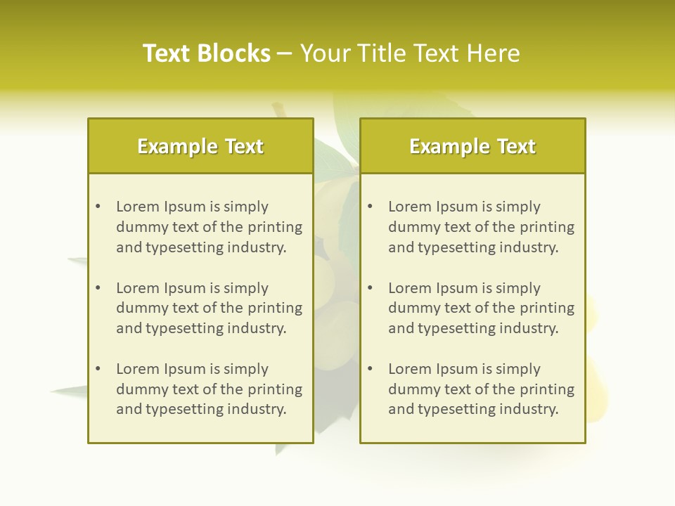 Sweet Food Isolated PowerPoint Template