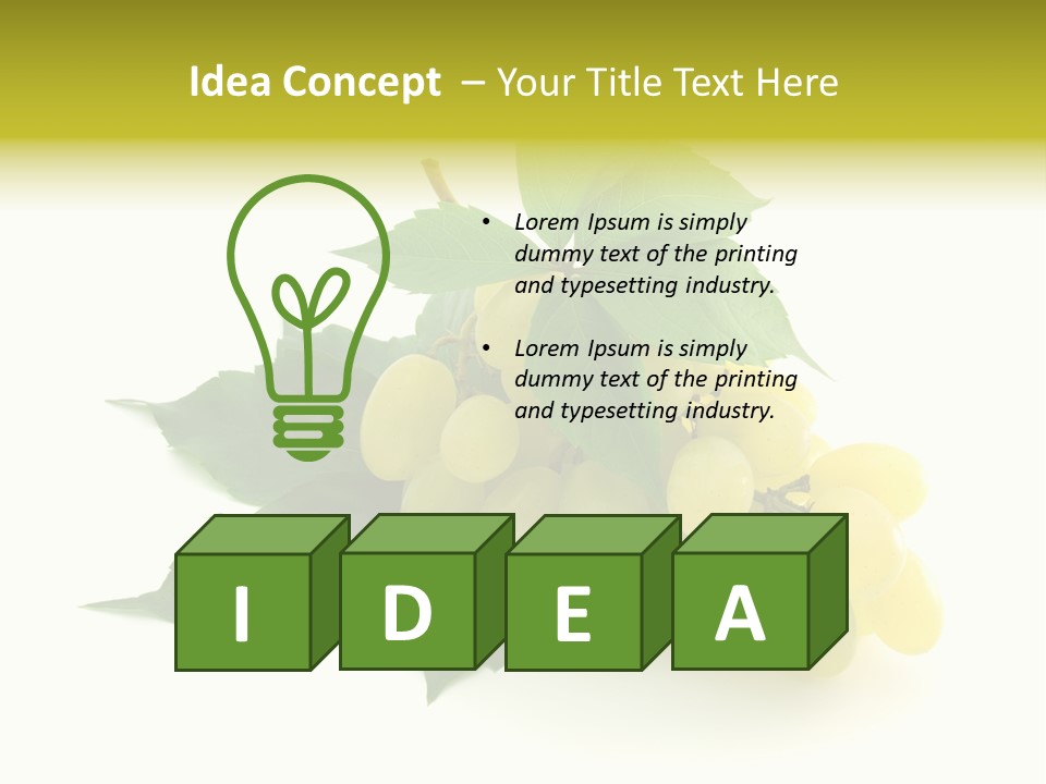 Sweet Food Isolated PowerPoint Template