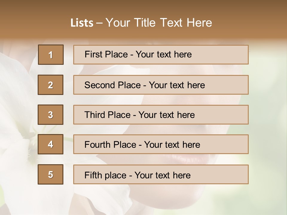 Flower Spa Healthcare PowerPoint Template