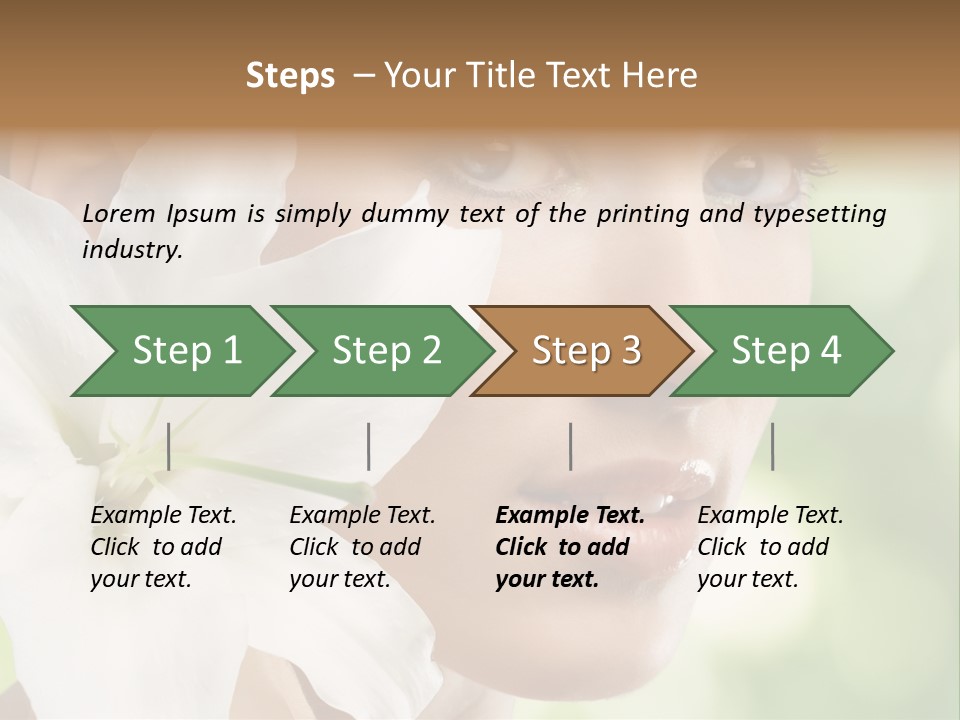 Flower Spa Healthcare PowerPoint Template