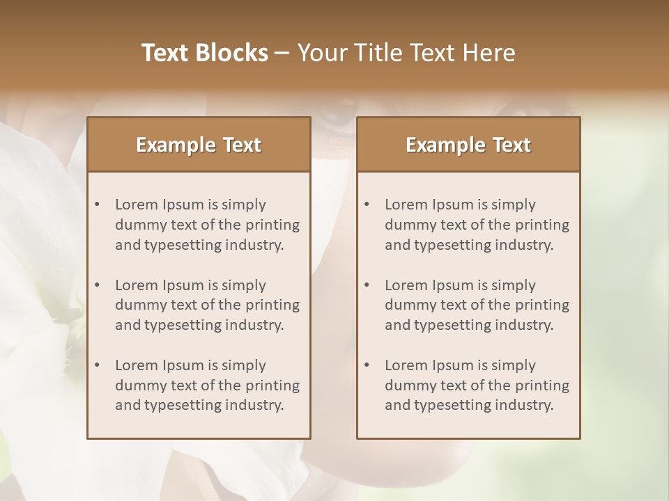 Flower Spa Healthcare PowerPoint Template