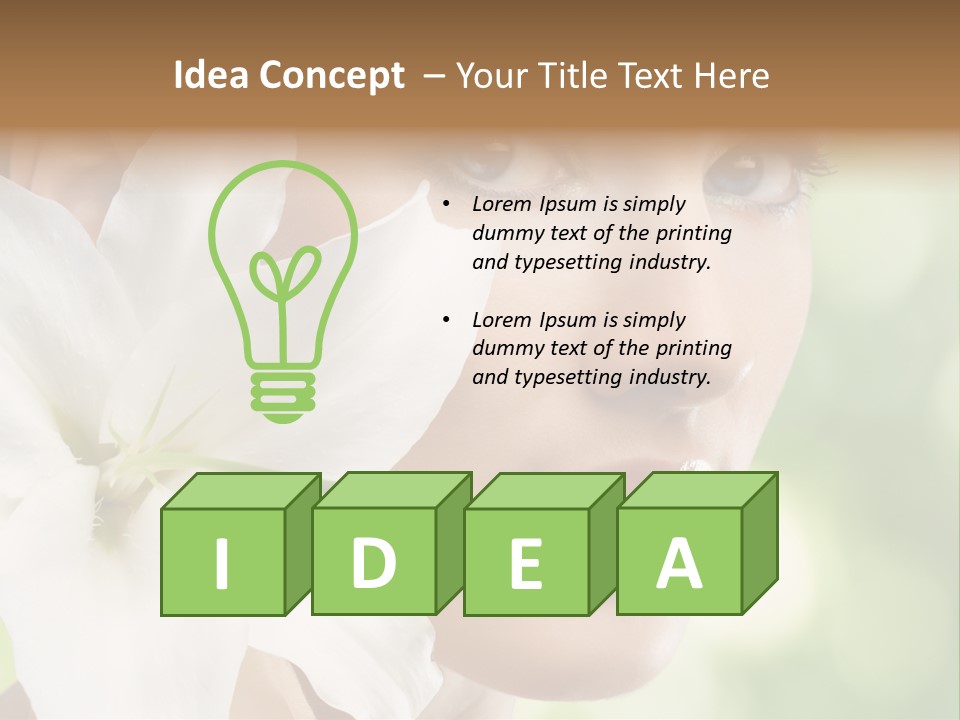 Flower Spa Healthcare PowerPoint Template