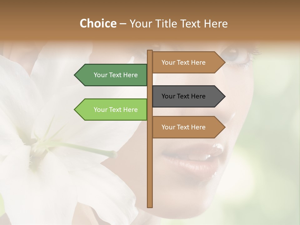 Flower Spa Healthcare PowerPoint Template