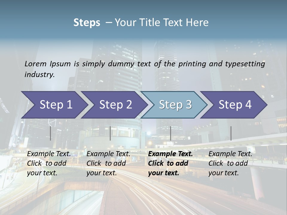 Center Exposure Rush PowerPoint Template