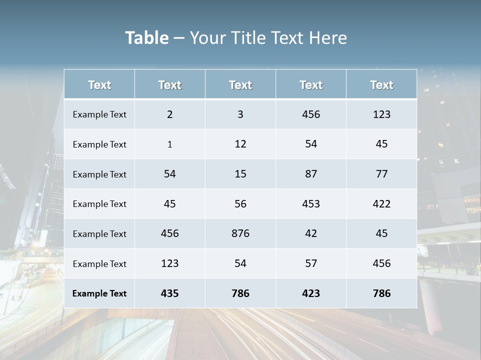Center Exposure Rush PowerPoint Template