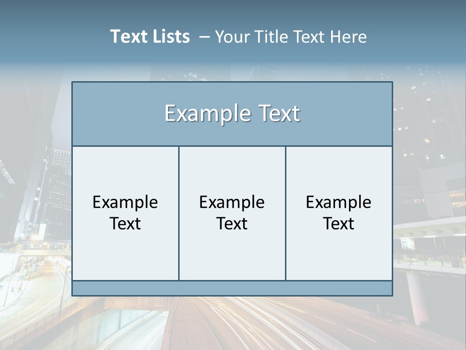 Center Exposure Rush PowerPoint Template