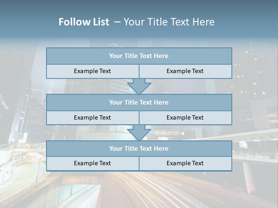 Center Exposure Rush PowerPoint Template