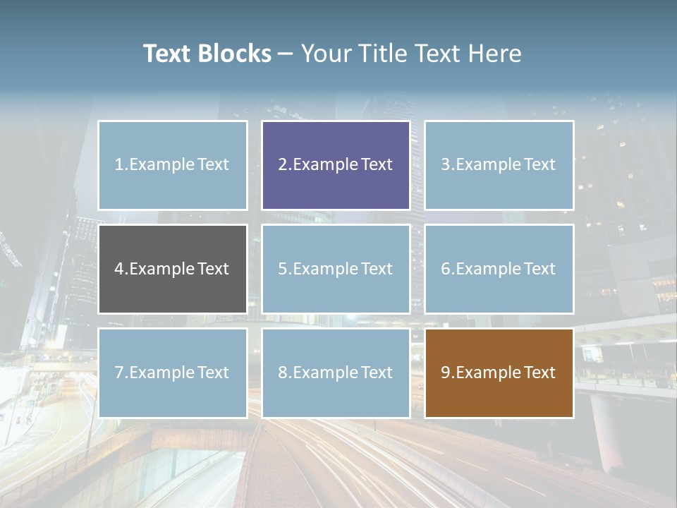 Center Exposure Rush PowerPoint Template