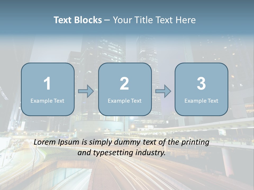 Center Exposure Rush PowerPoint Template