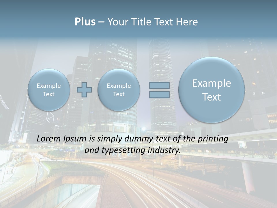 Center Exposure Rush PowerPoint Template