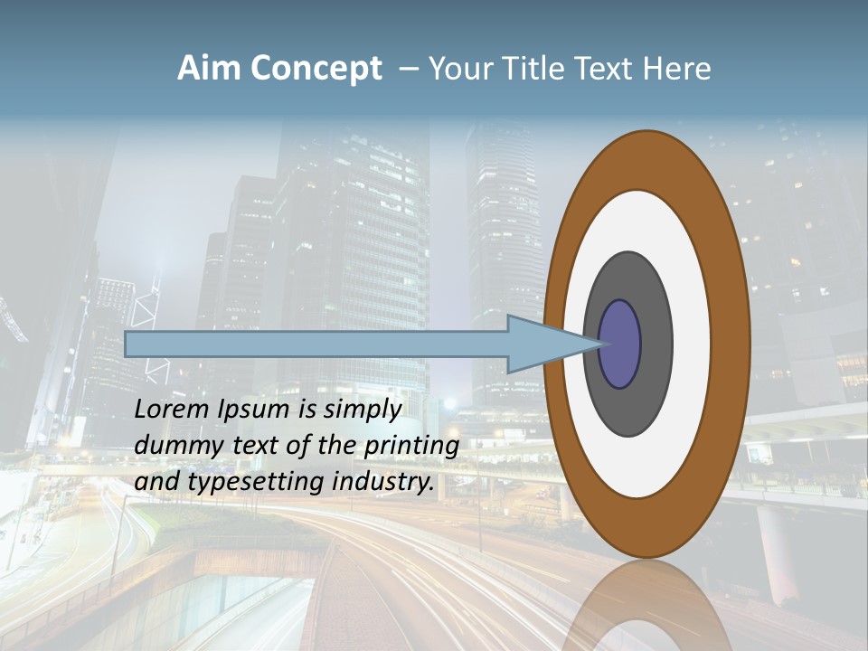 Center Exposure Rush PowerPoint Template