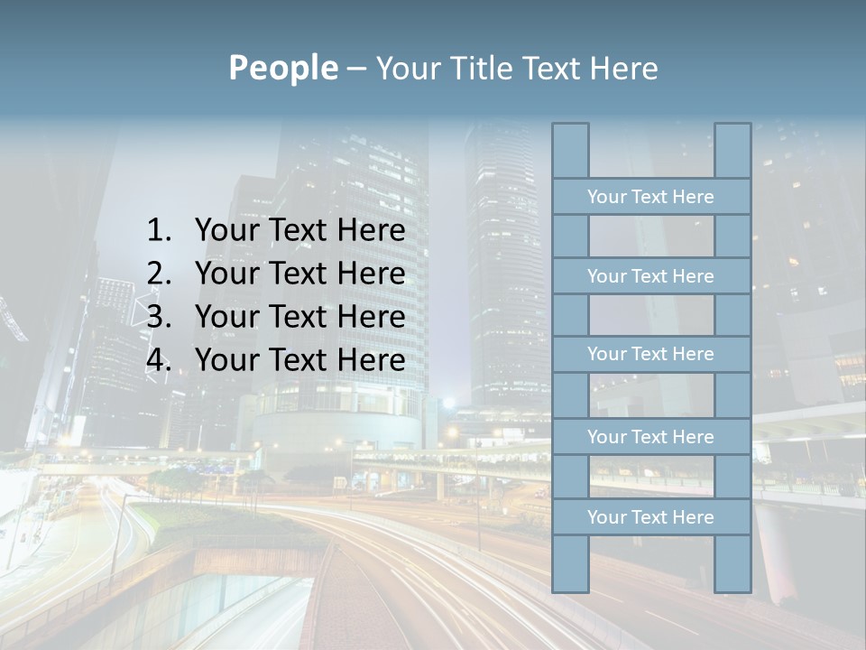 Center Exposure Rush PowerPoint Template
