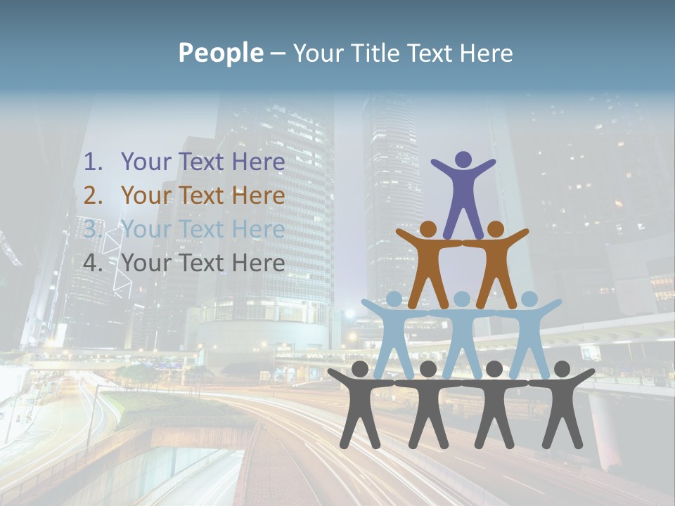 Center Exposure Rush PowerPoint Template